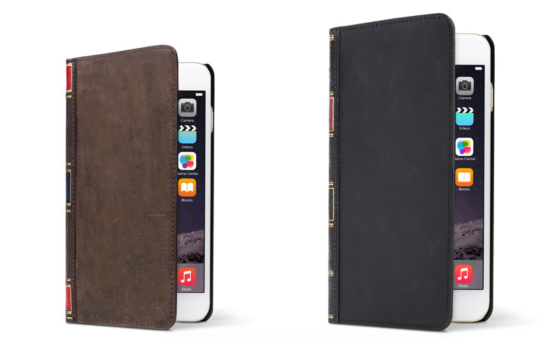 ちょっと外へ行く時に財布がいらないくなるiphoneと財布が一体化した洋書のようなおしゃれな手帳型ケース Bookbook